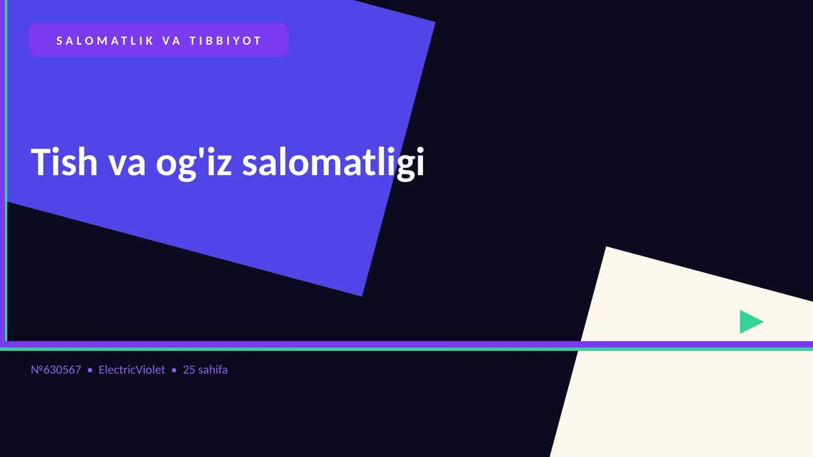 Tish va og'iz salomatligi