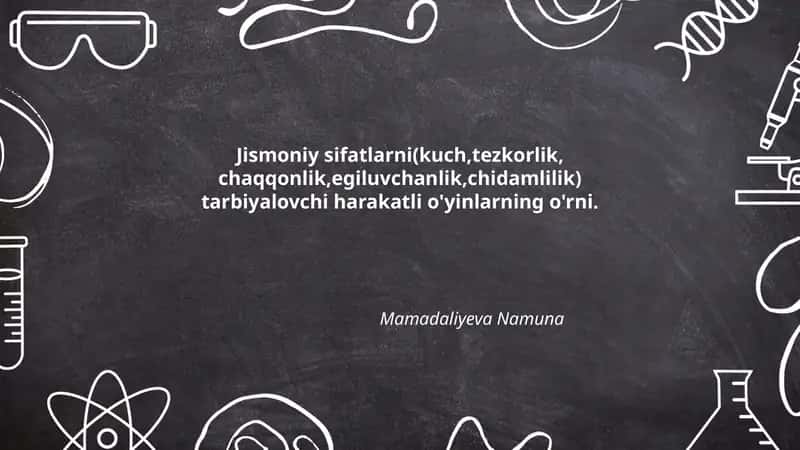 Harakatli O'yinlar Metodikasi