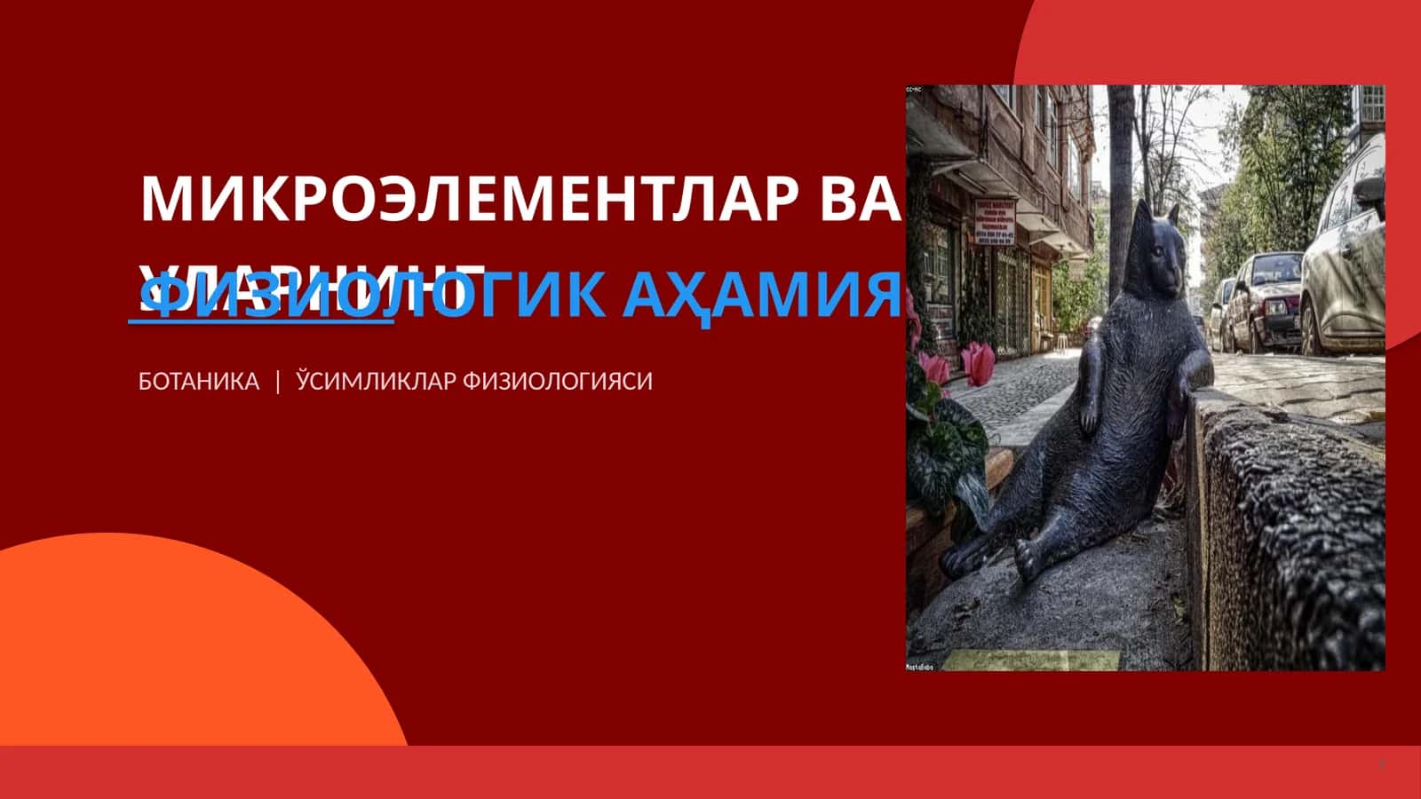 МИКРОЭЛЕМЕНТЛАР ВА УЛАРНИНГ ФИЗИОЛОГИК АҲАМИЯТИ