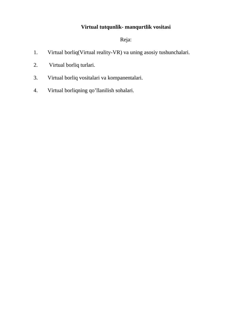 Virtual borliq