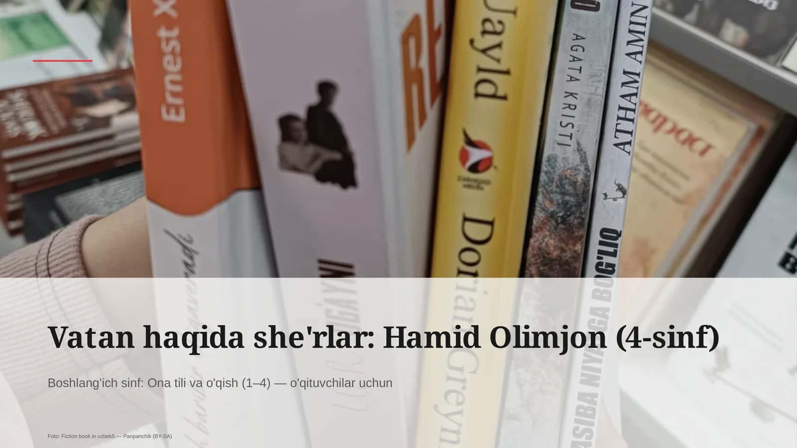 Vatan haqida she'rlar: Hamid Olimjon (4-sinf)