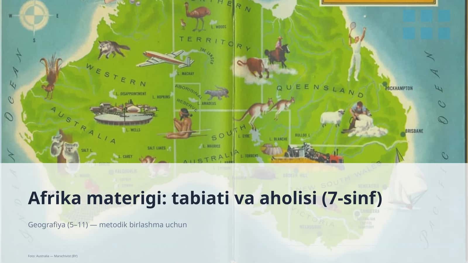 Afrika materigi: tabiati va aholisi (7-sinf)