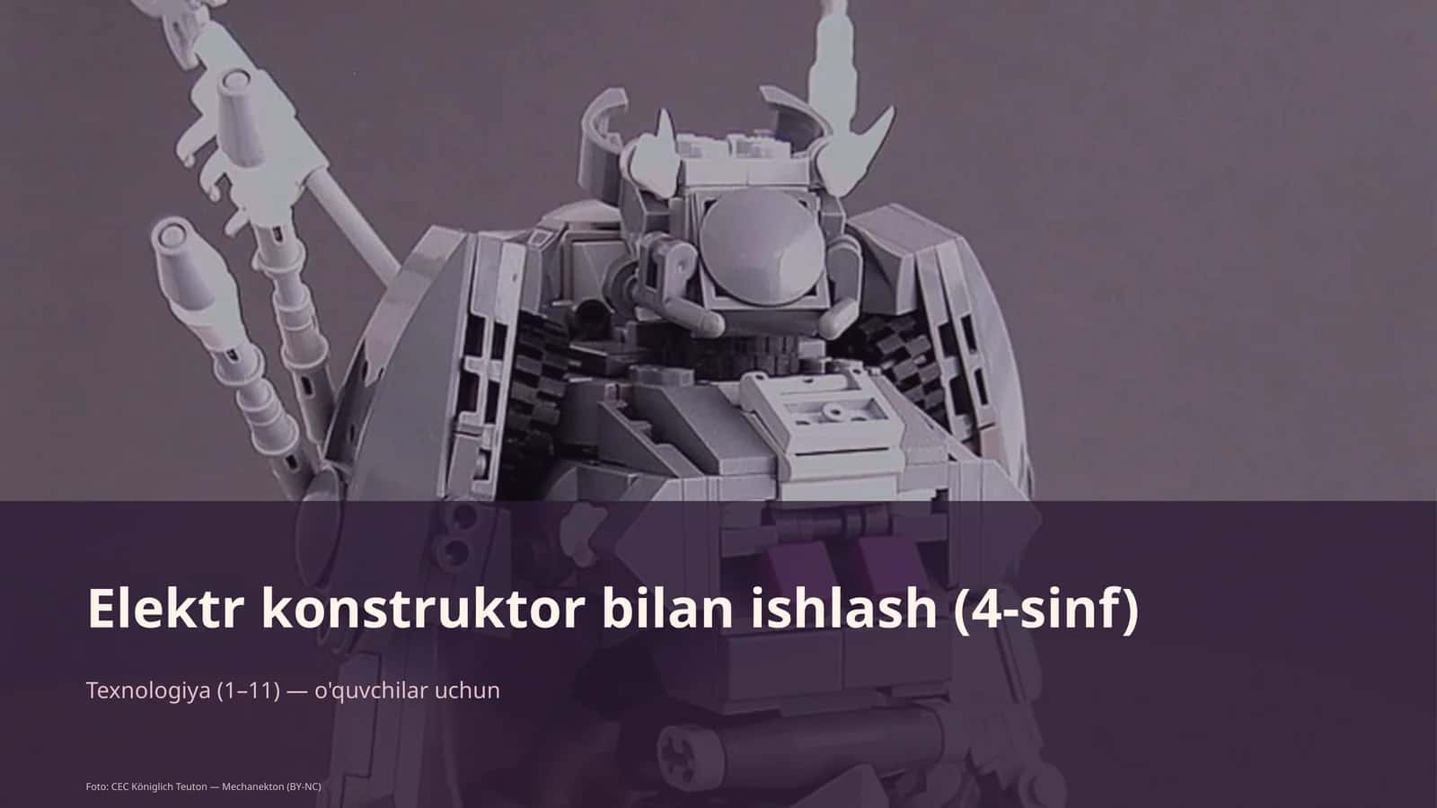 Elektr konstruktor bilan ishlash (4-sinf)