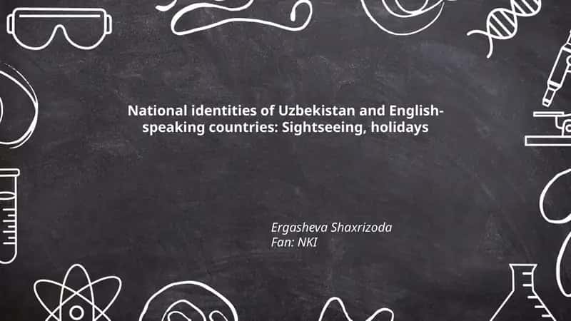 National identities of Uzbekistan and English-speaking countries: Sightseeing, holidays