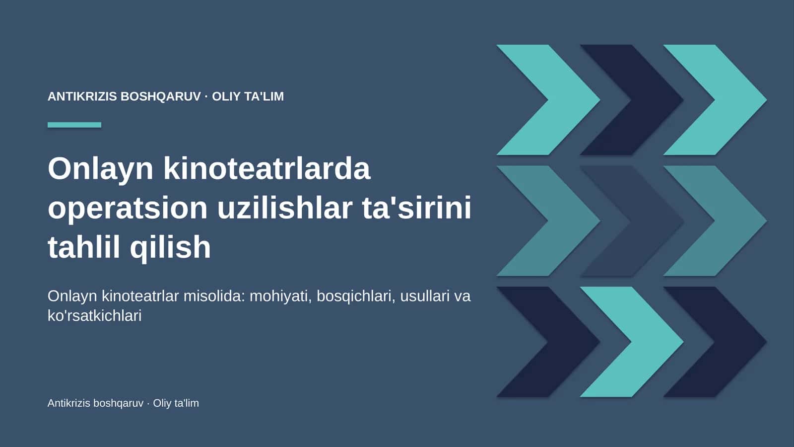 onlayn kinoteatrlarda operatsion uzilishlar ta'sirini tahlil qilish 1638