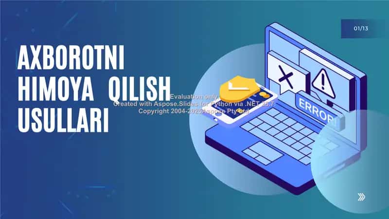 Axborot himoya qilish usullari