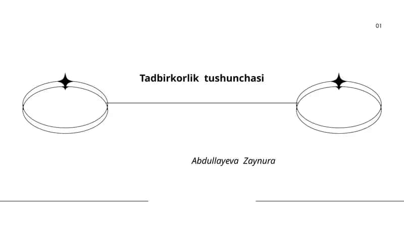 Tadbirkorlik tushunchasi