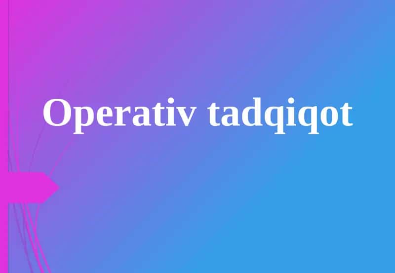 Operativ tadqiqot