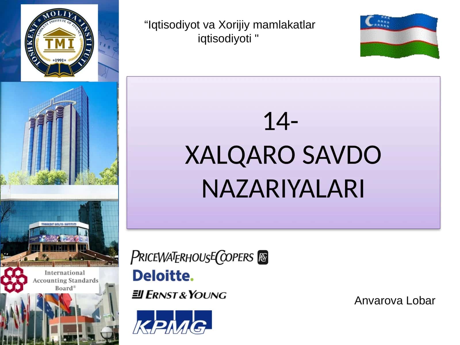 14-XALQARO SAVDO NAZARIYALARI