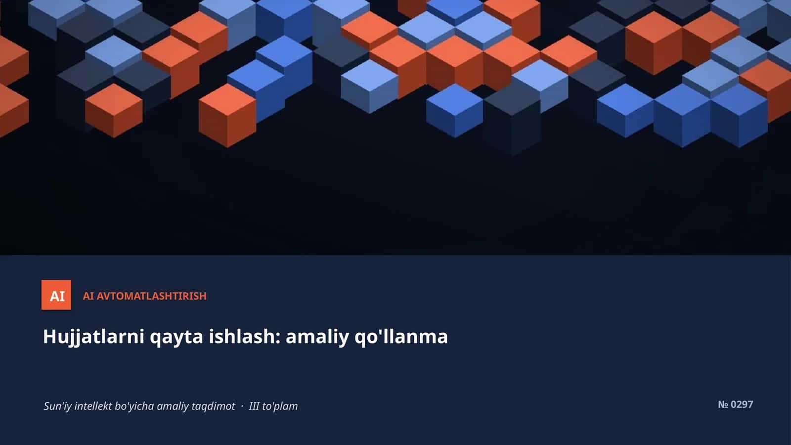 AI AVTOMATLASHTIRISH