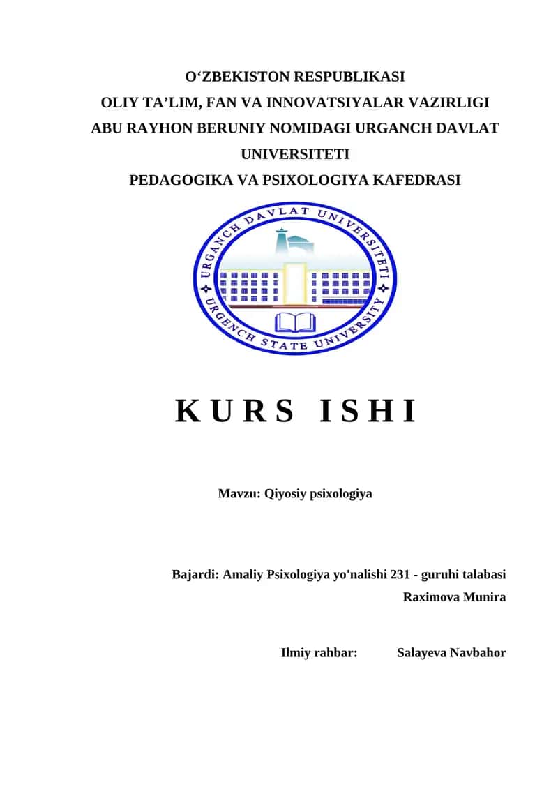 Qiyosiy psixologiya      Кийосий психология