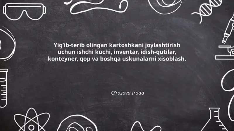 Ishchi kuchini hisoblash metodikasi