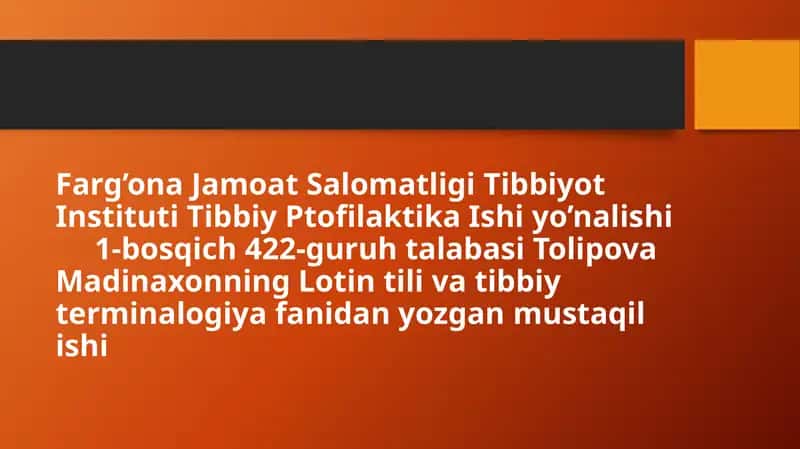 Lotincha hafta kunlari