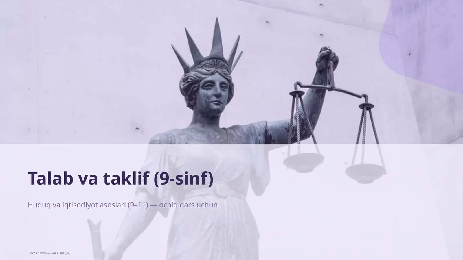Huquq va iqtisodiyot asoslari (9-11)