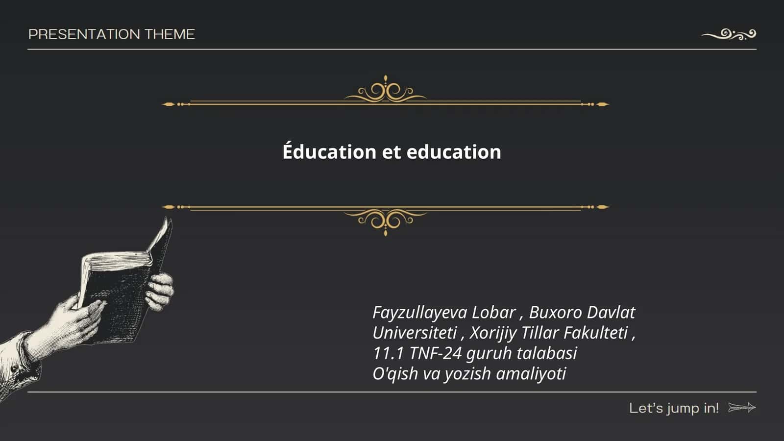 Éducation et education