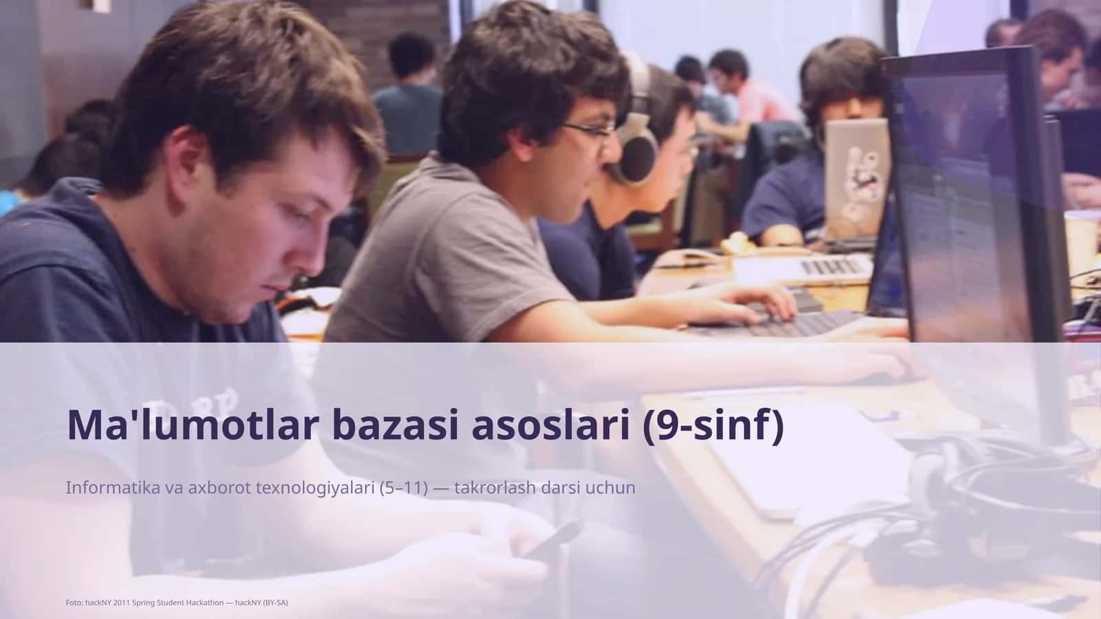 Ma'lumotlar bazasi asoslari (9-sinf)