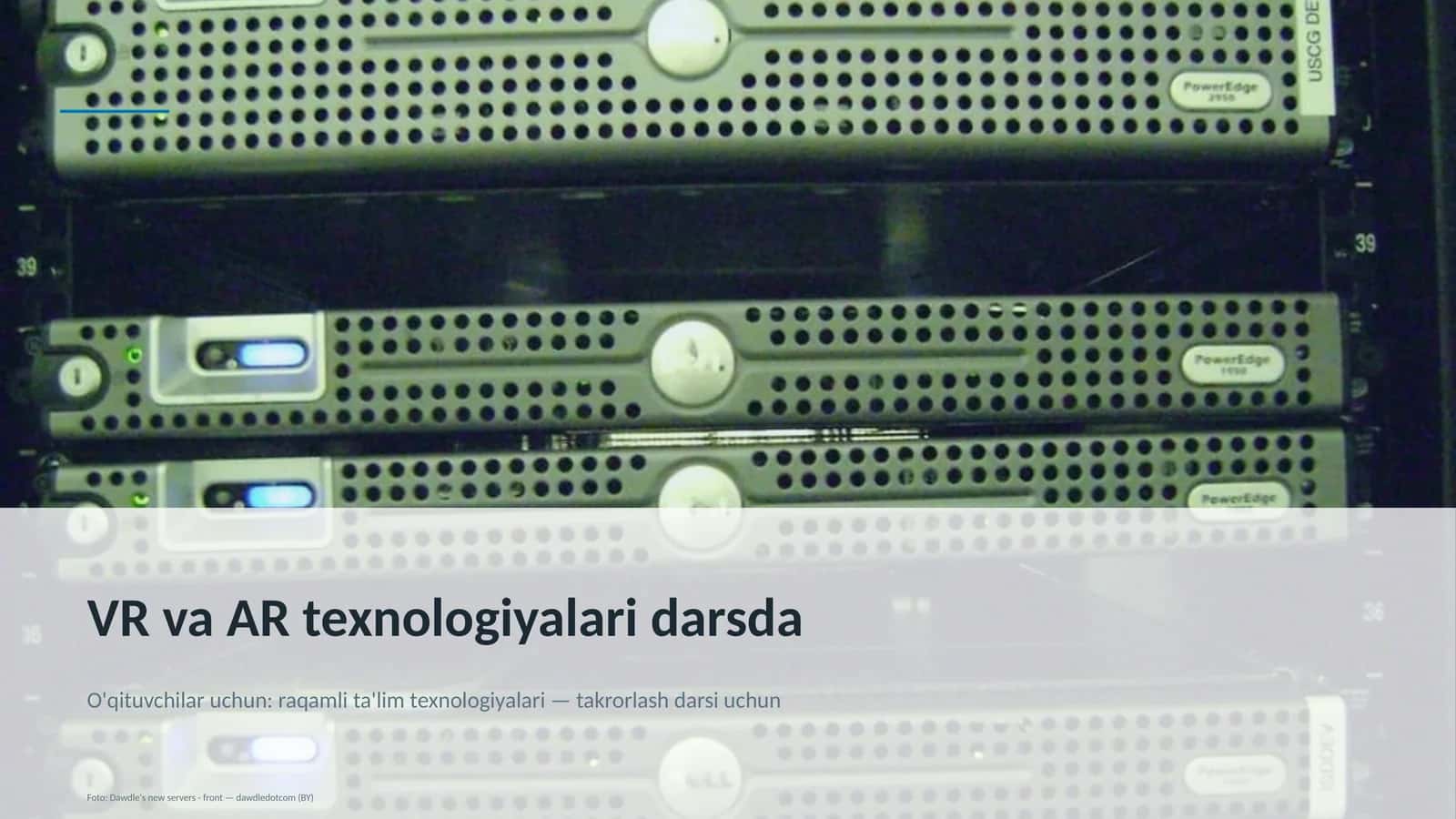 VR va AR texnologiyalari darsda