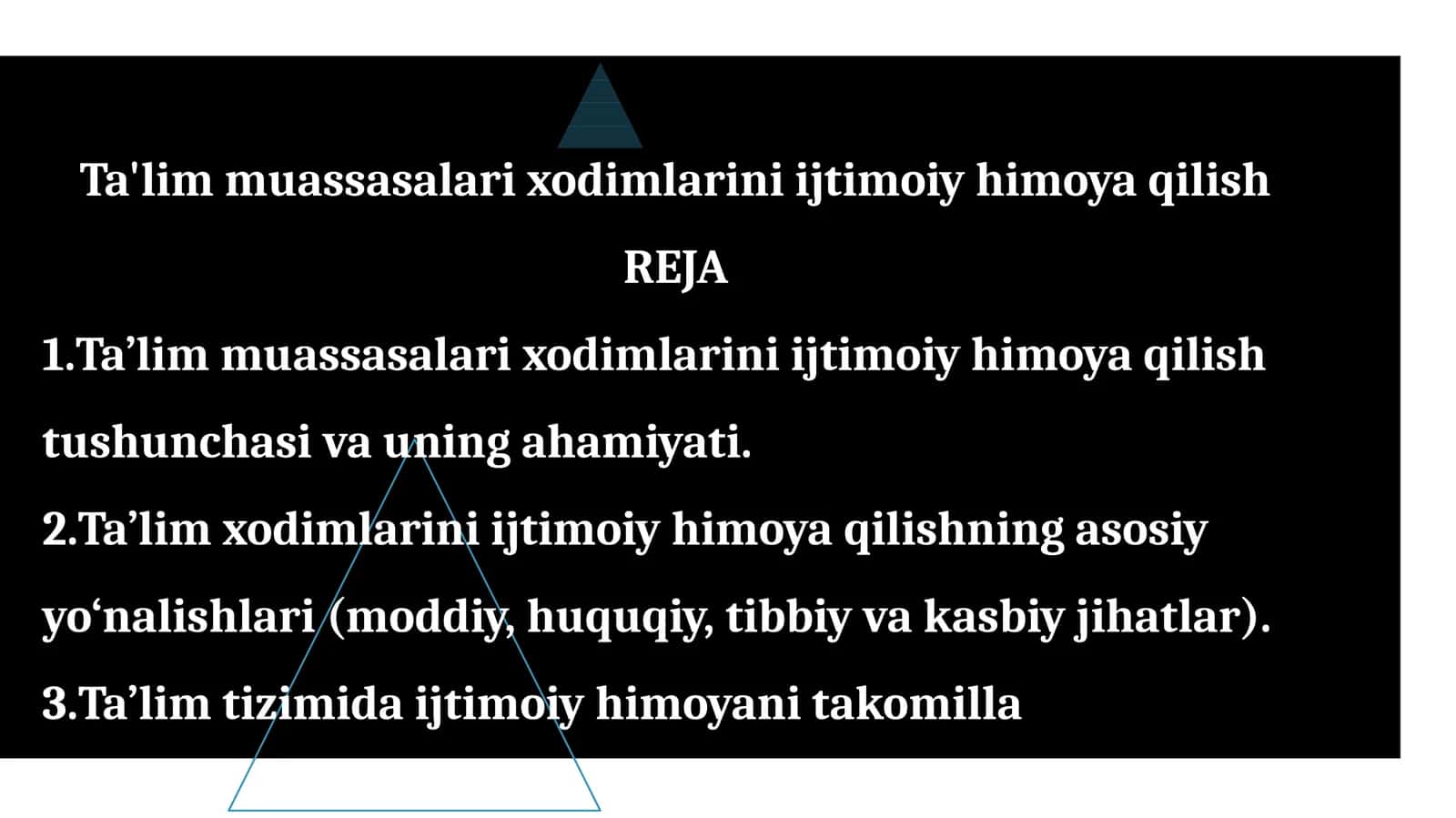 Ta'lim muassasalari xodimlarini ijtimoiy himoya qilish