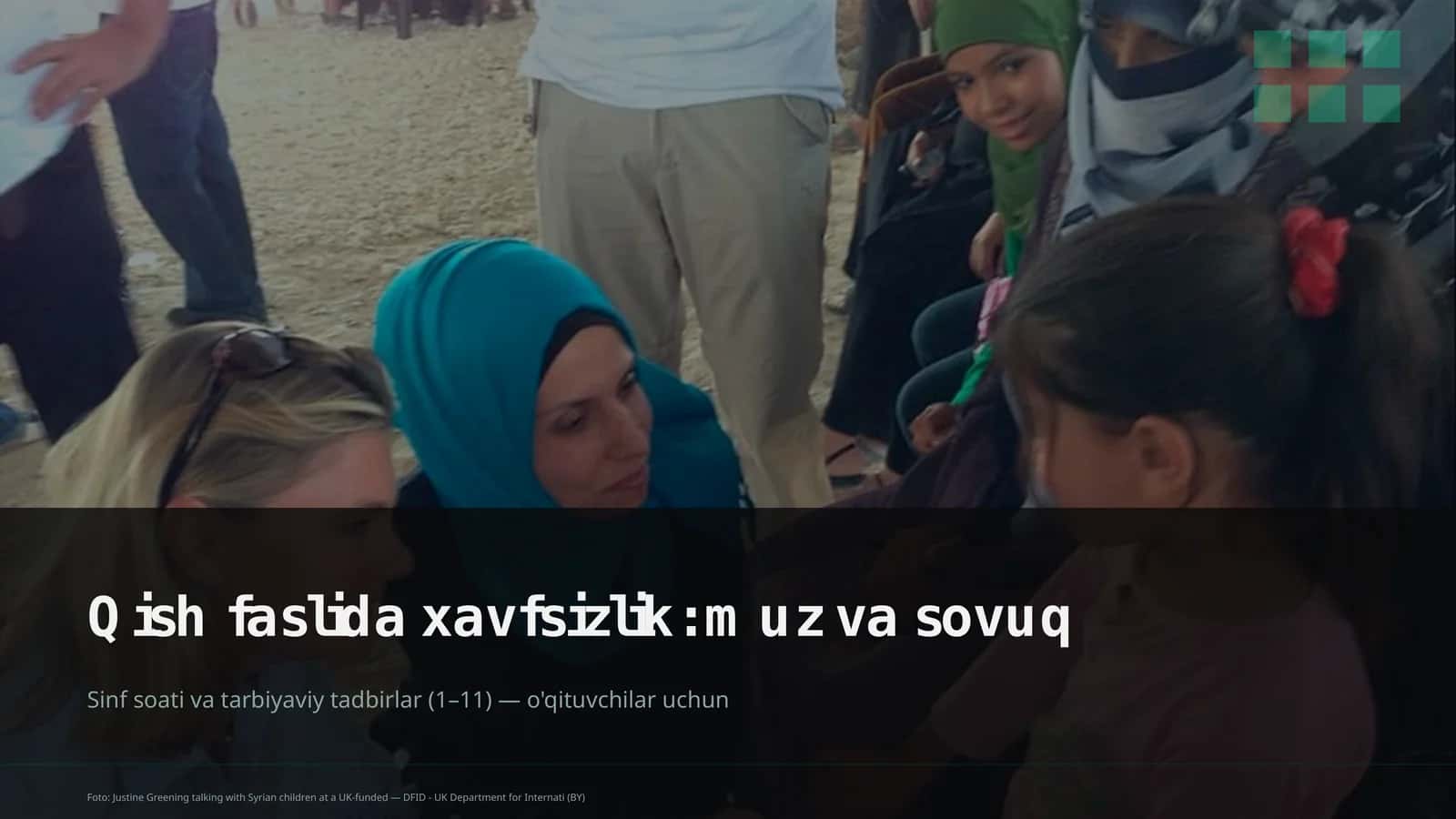 Sinf soati va tarbiyaviy tadbirlar (1–11) — o'qituvchilar uchun