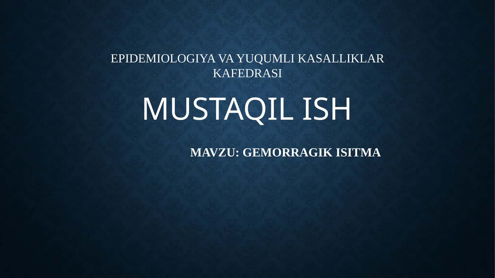 GEMORRAGIK ISITMA
