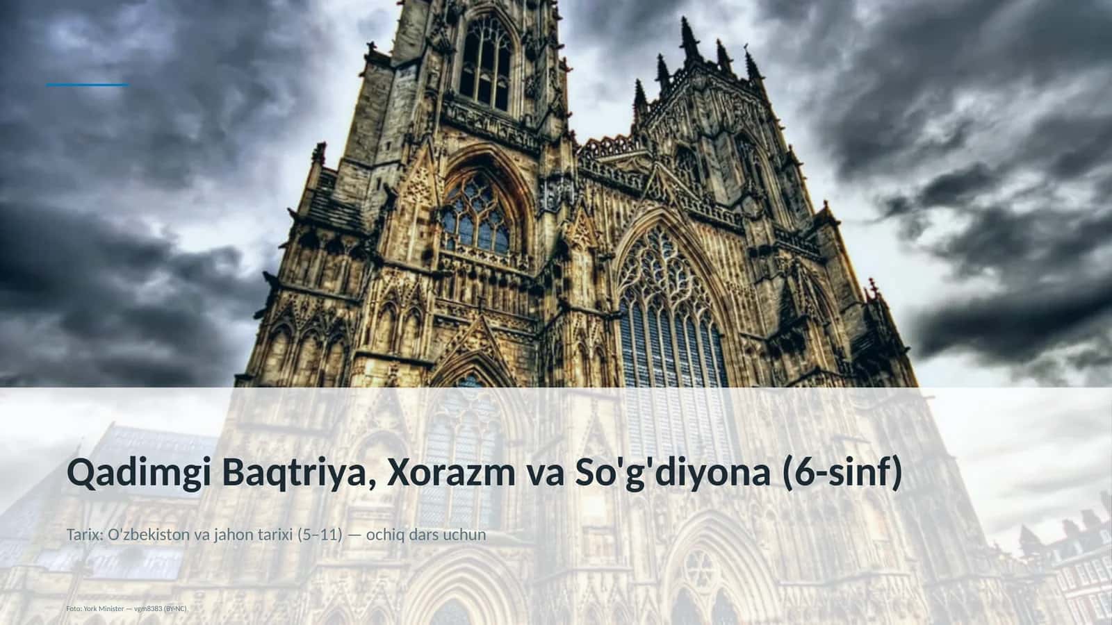 Qadimgi Baqtriya, Xorazm va So'g'diyona (6-sinf)