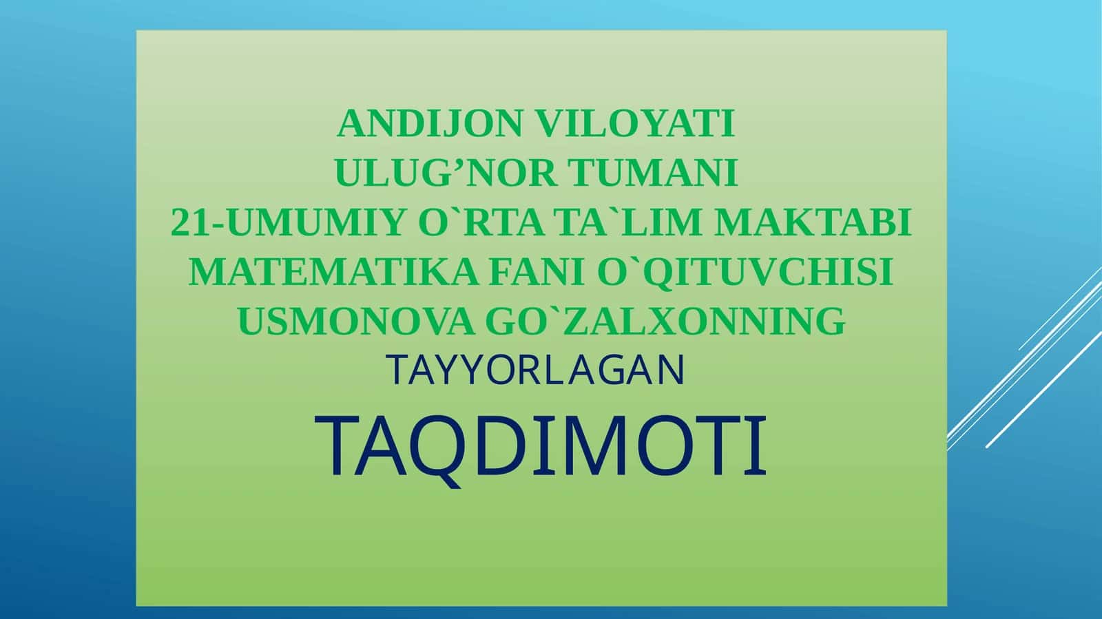 O`zbekmatematikolimlari