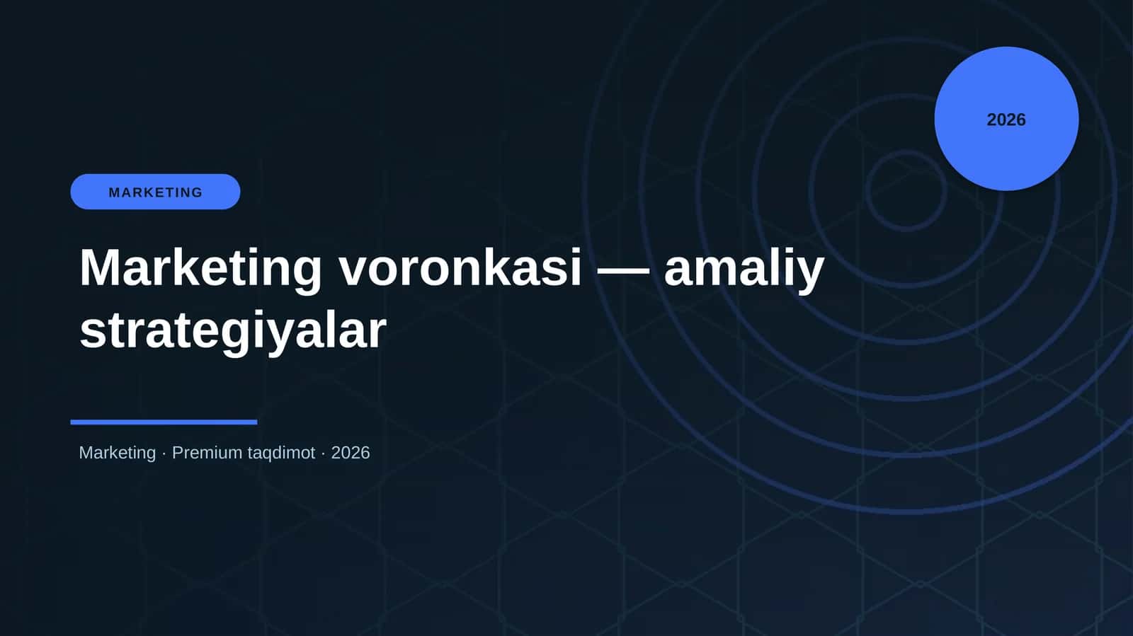 Marketing voronkasi — amaliy strategiyalar