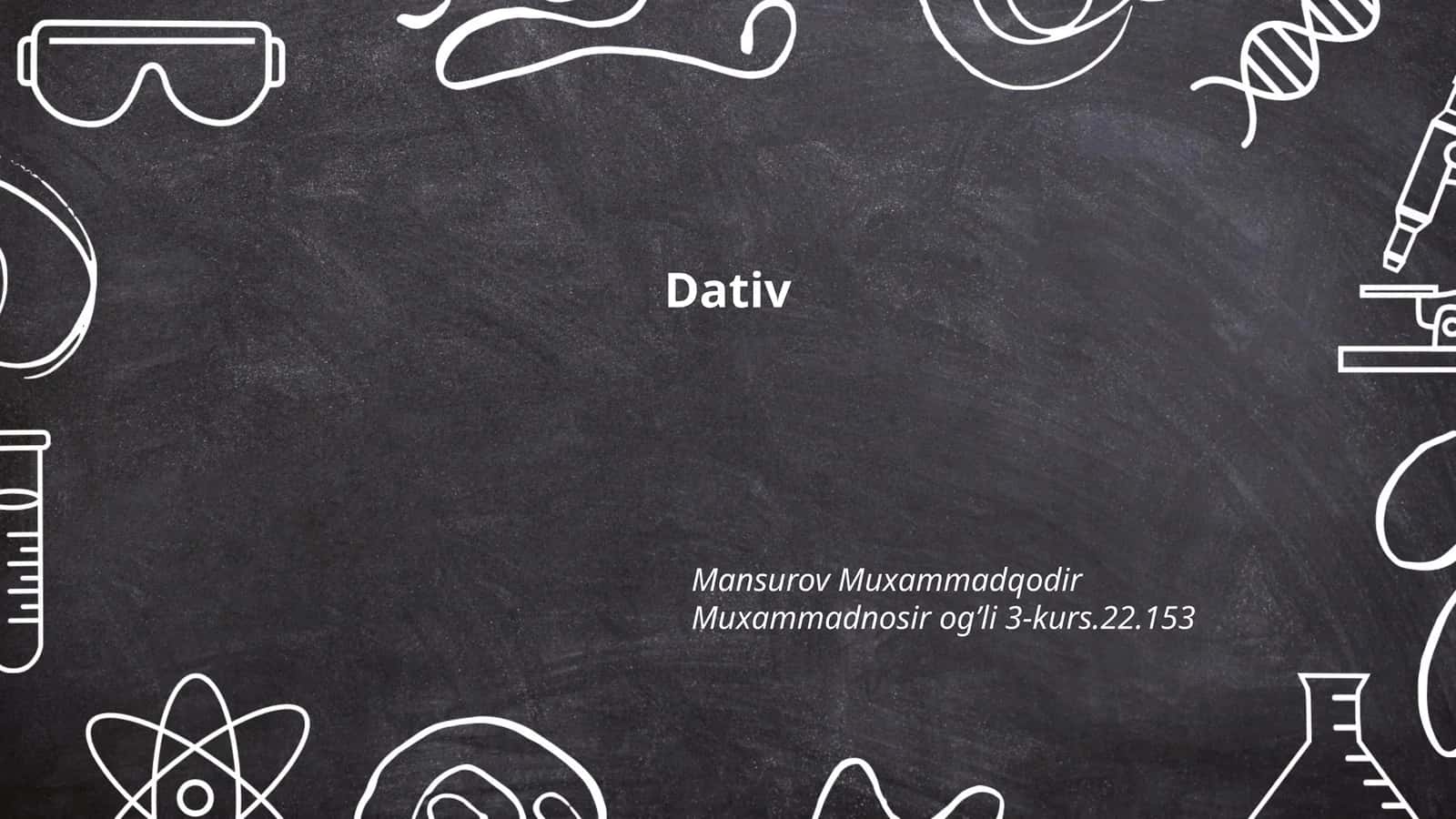 Dativ
