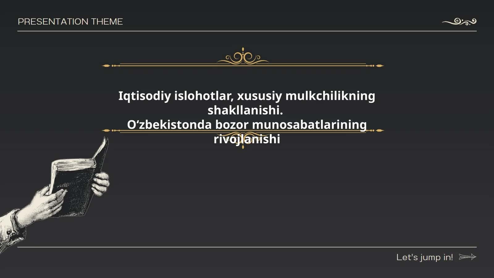 Iqtisodiy islohotlar, xususiy mulkchilikning shakllanishi