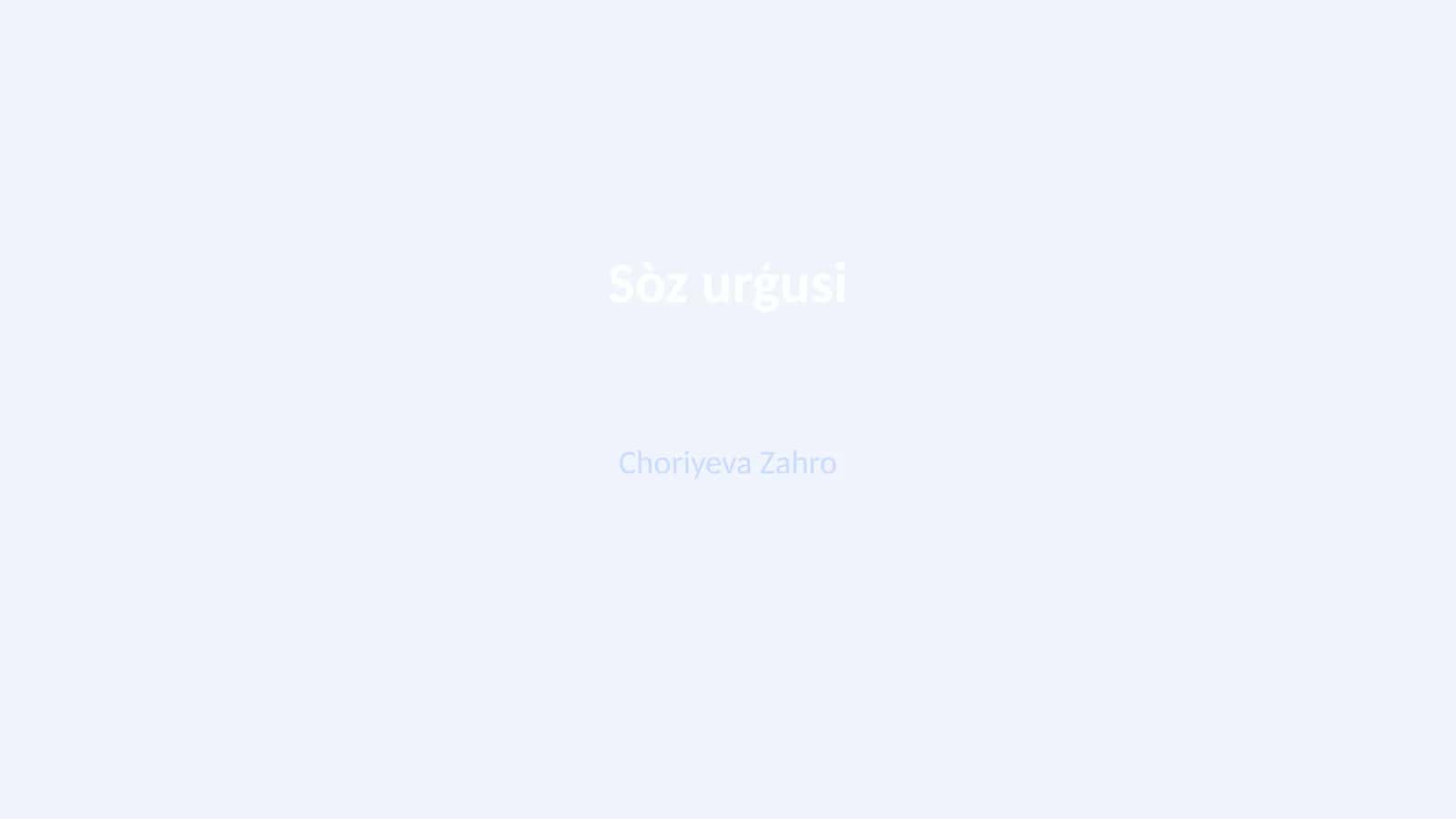 Sòz urģusi