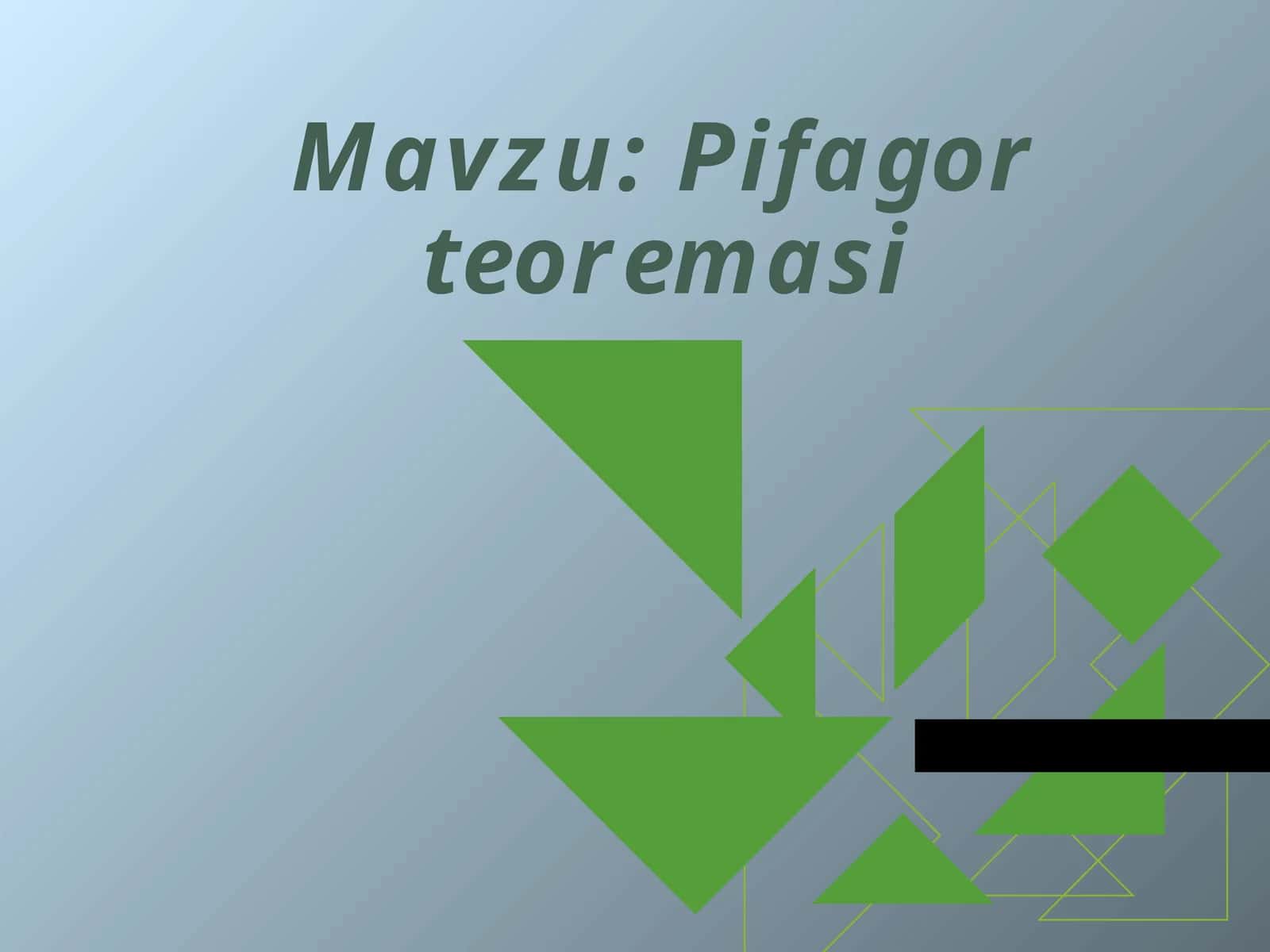 Pifagor teoremasi