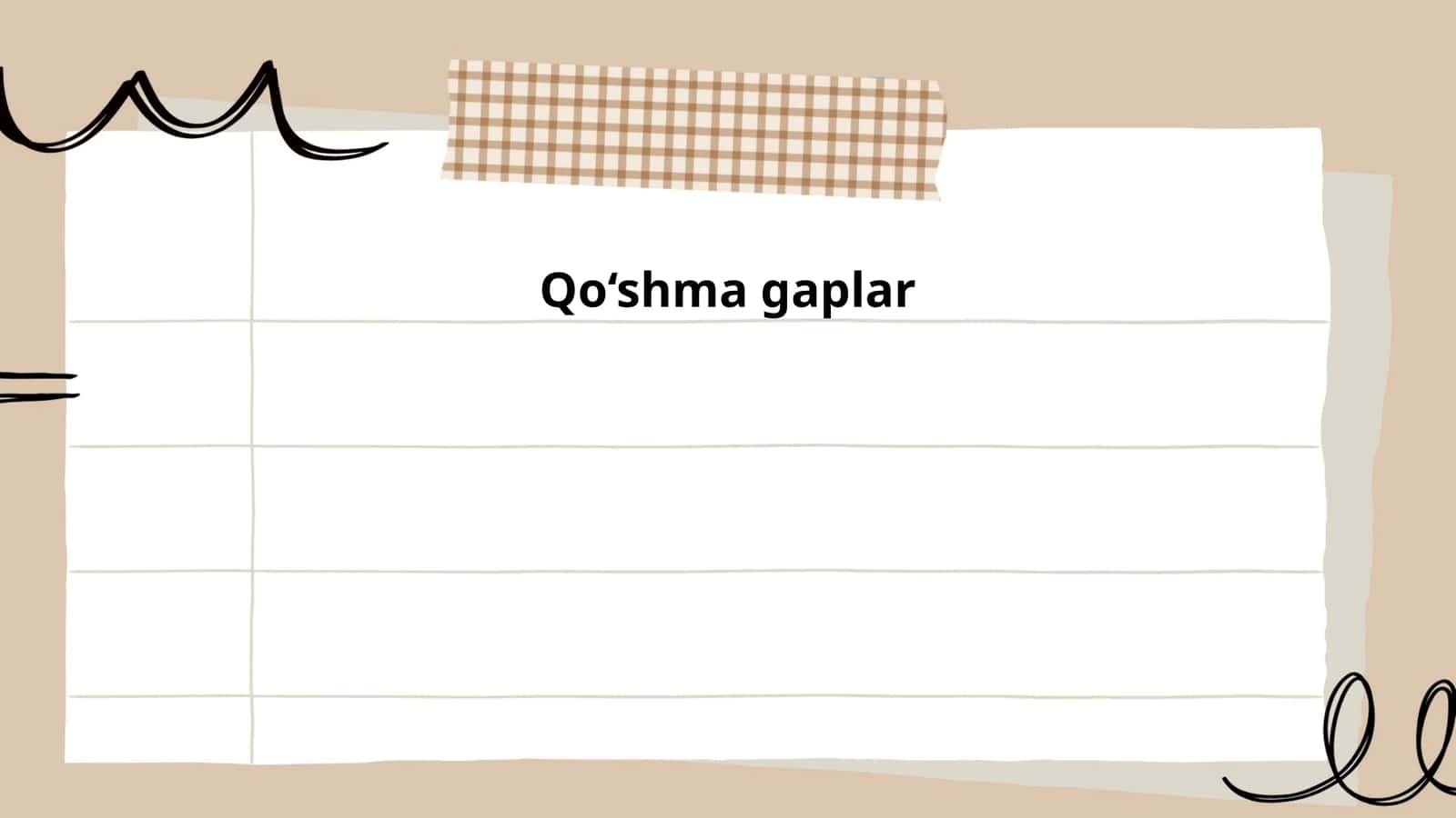 Qo‘shma gaplar
