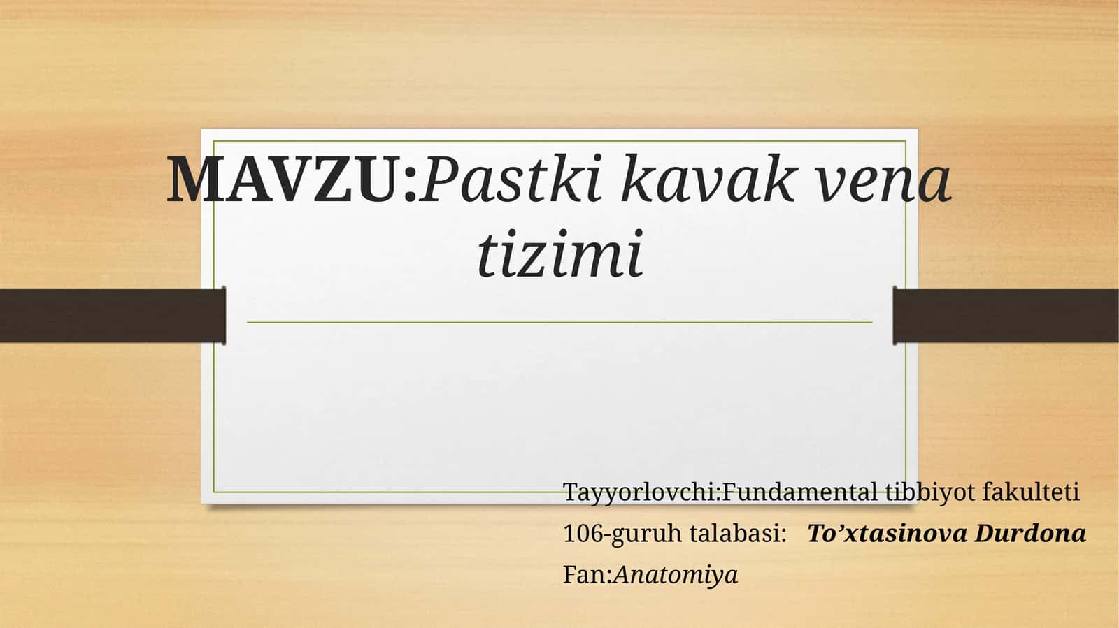 Pastkikavak venatizimi
