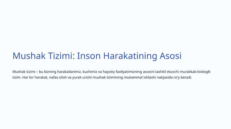 Mushak Tizimi