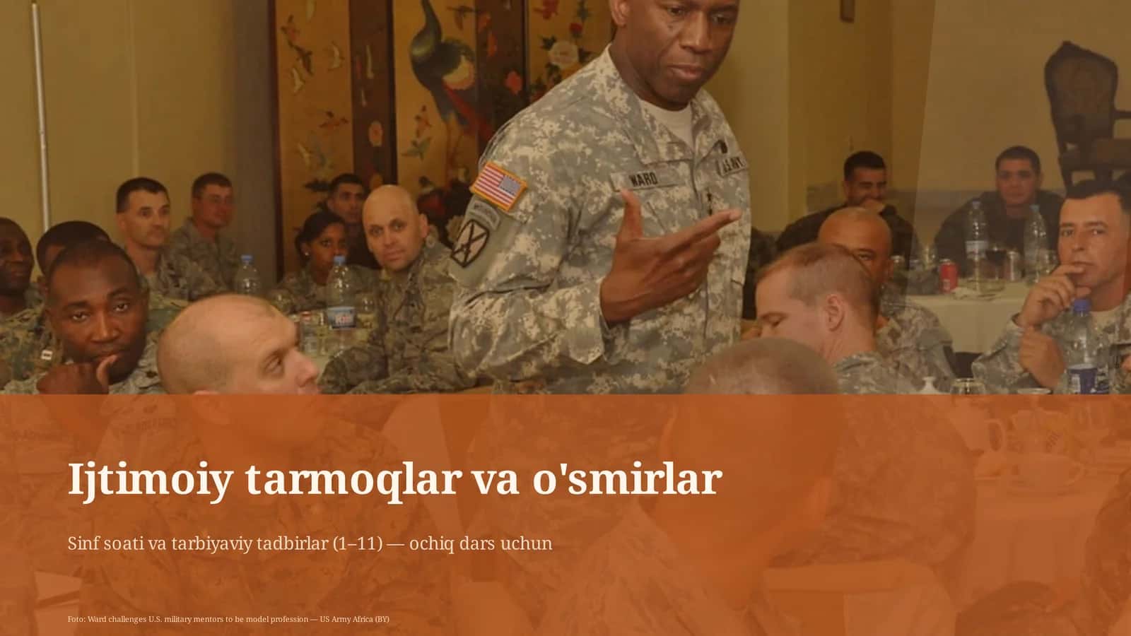 Sinf soati va tarbiyaviy tadbirlar