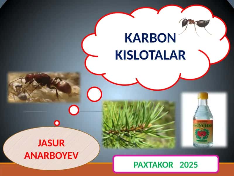 To’yingan monokarbon kislotalar va ularning hosilalari