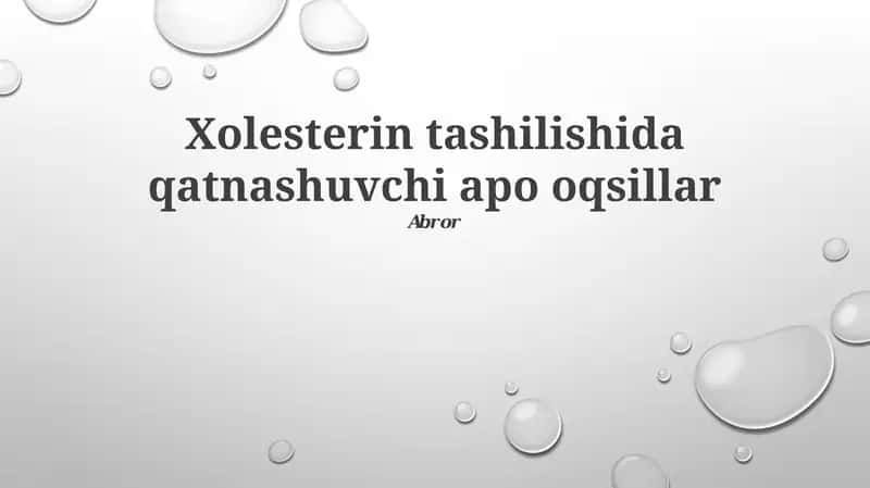 Apo oqsillar