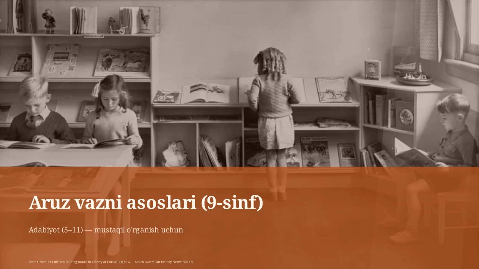 Aruz vazni asoslari (9-sinf)