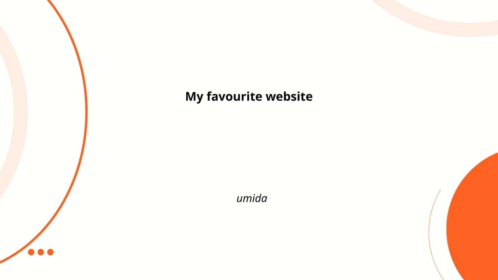 User Interface Design of My Favourite Website