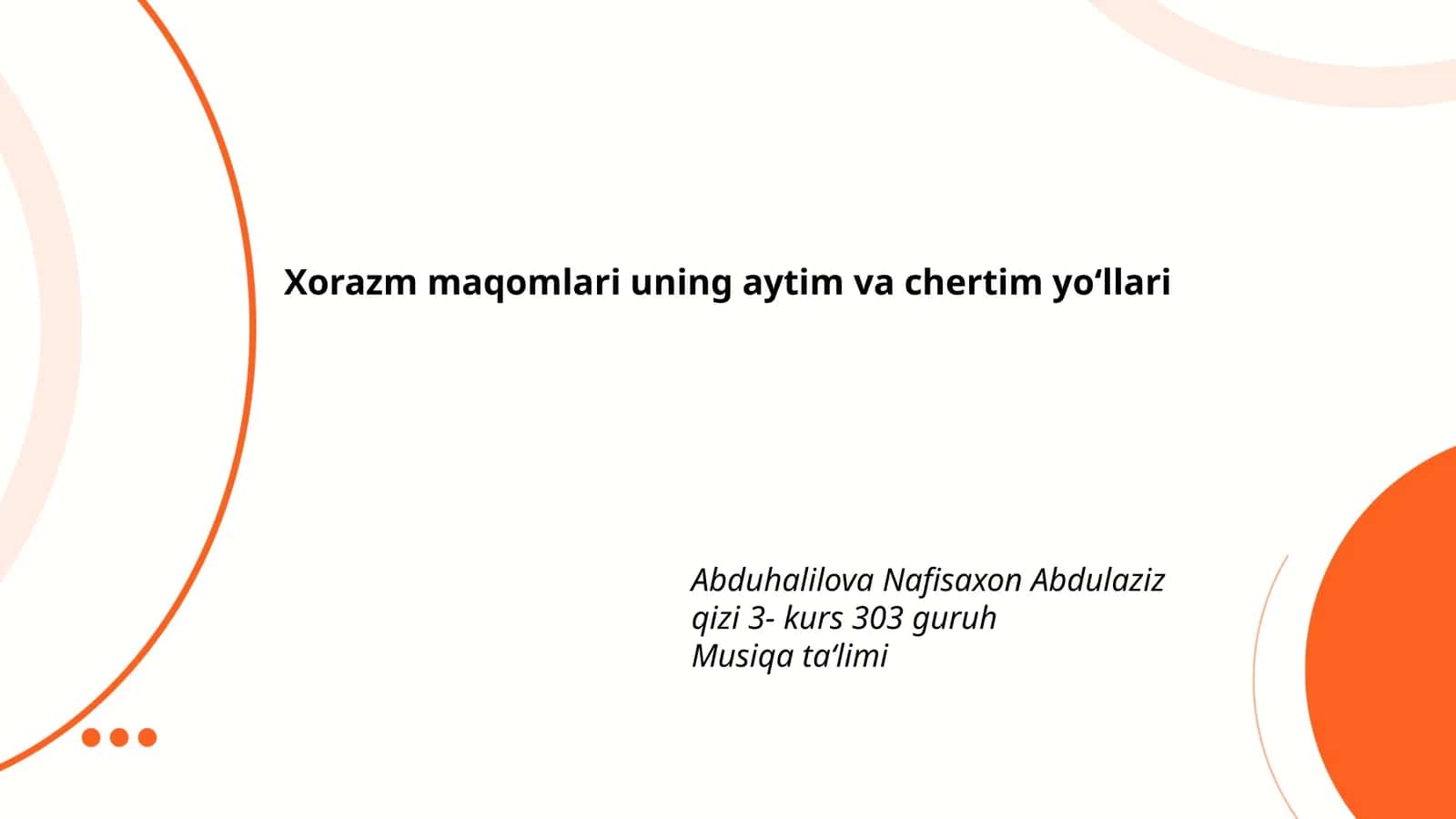 Xorazm maqomlari uning aytim va chertim yo‘llari