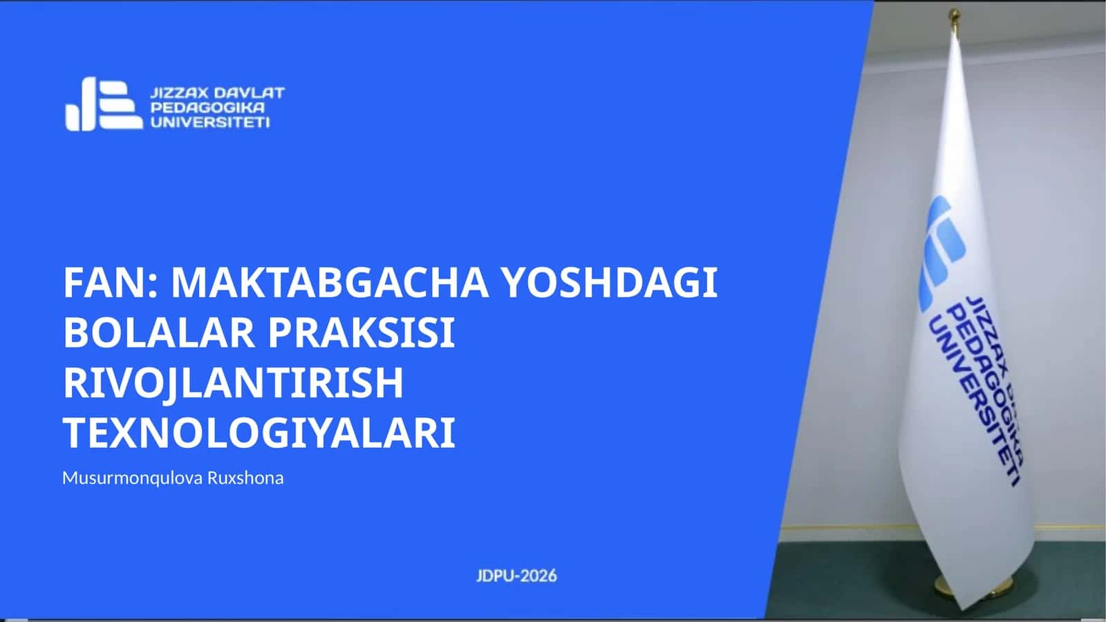 MAKTABGACHA YOSHDAGI BOLALAR PRAKSISI RIVOJLANTIRISH TEXNOLOGIYALARI