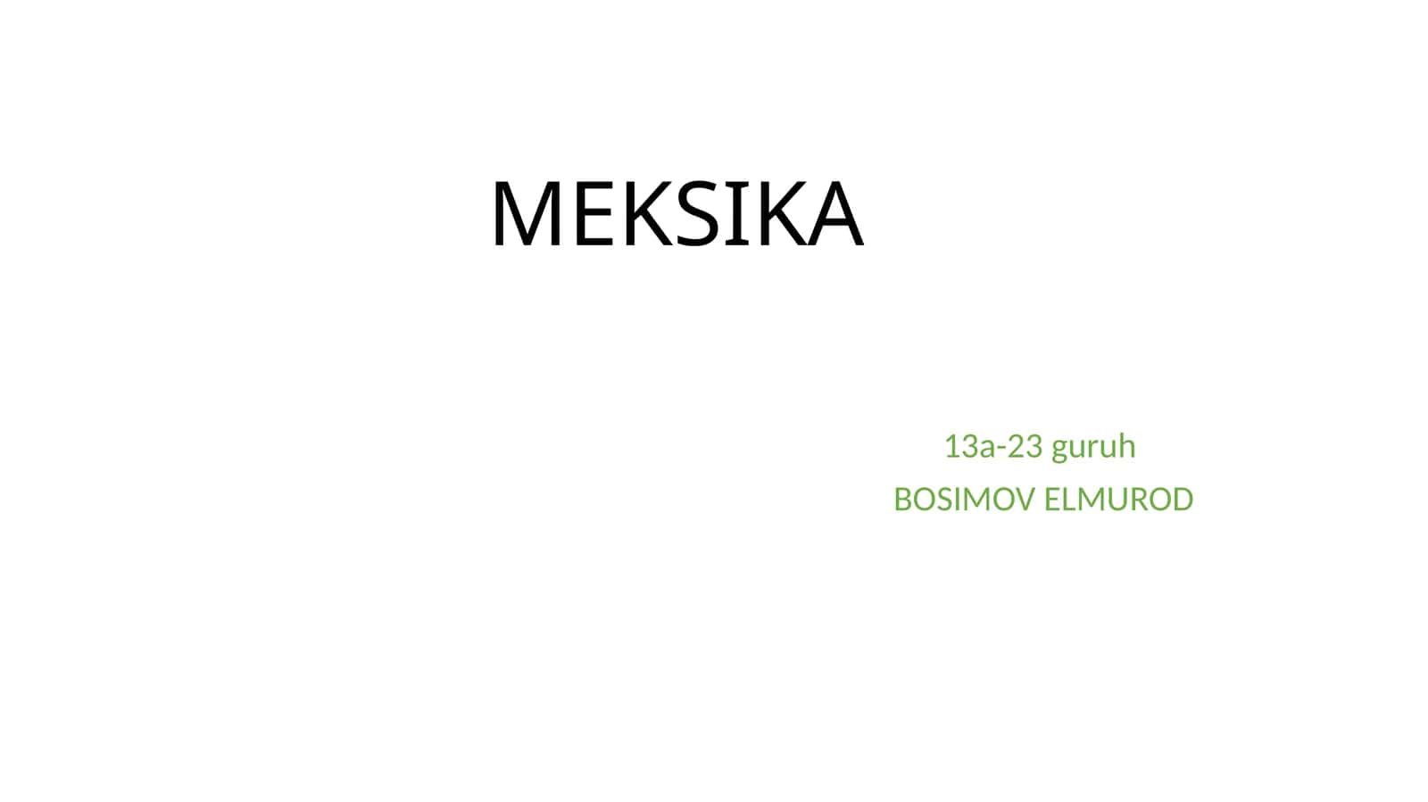 MEKSIKA