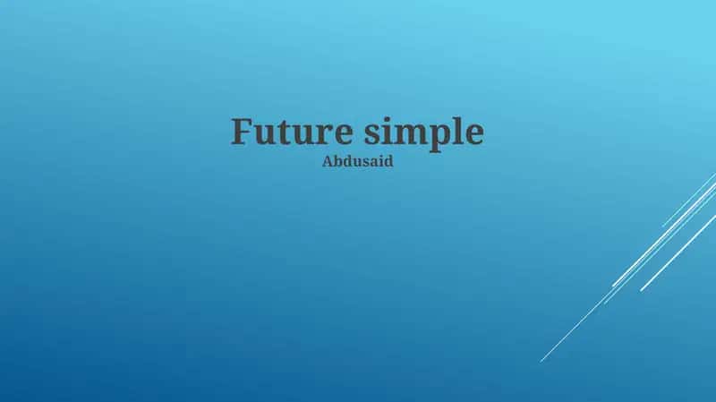 Future Simple