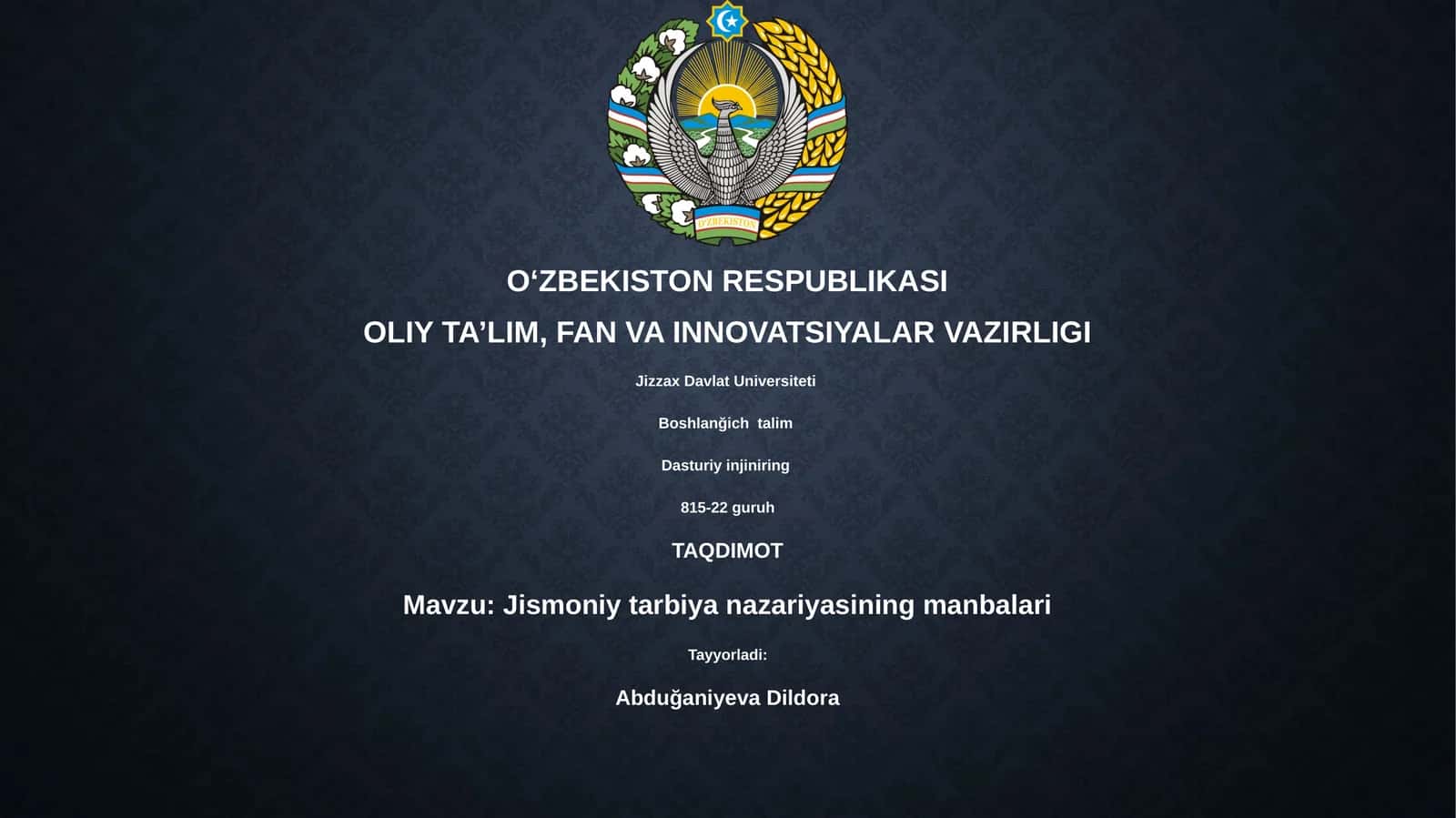 Jismoniy tarbiya nazariyasining manbalari