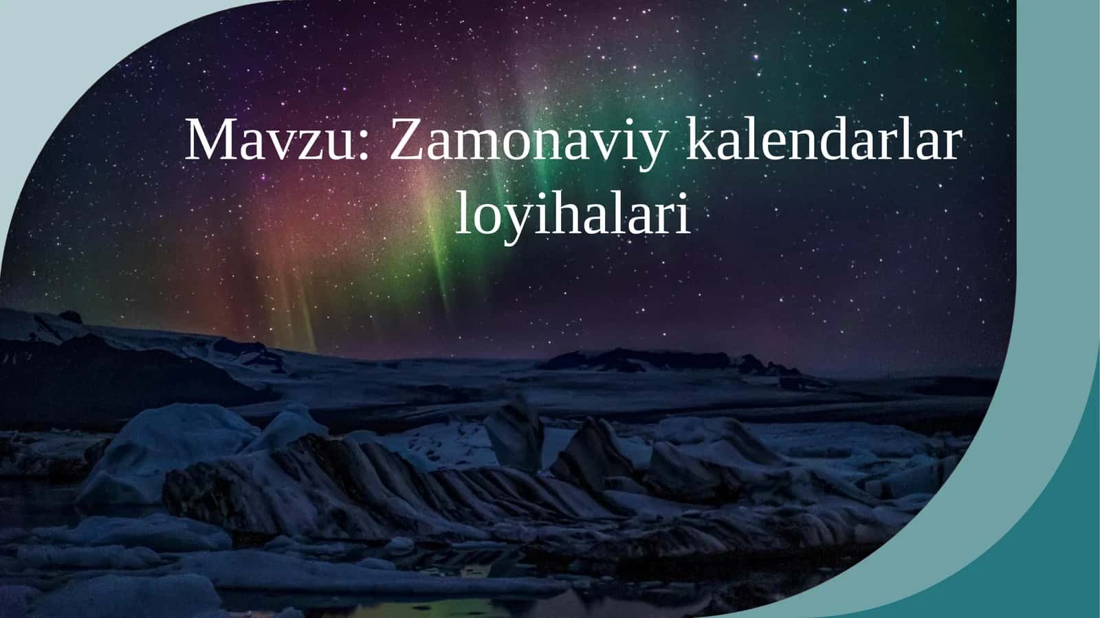 Zamonaviy kalendarlar loyihalari