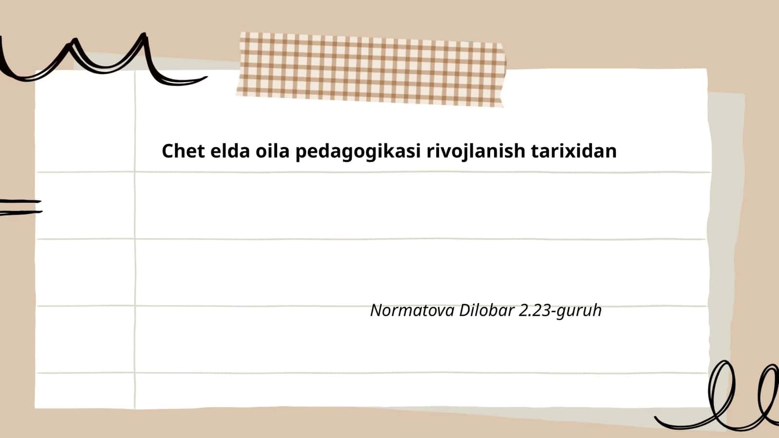 Chet elda oila pedagogikasi rivojlanish tarixidan