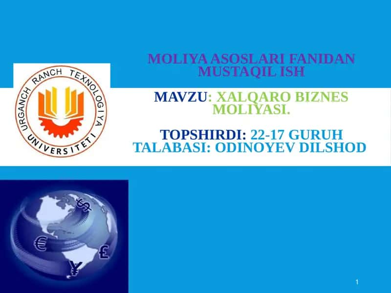 Xalqaro Biznes Moliyasi