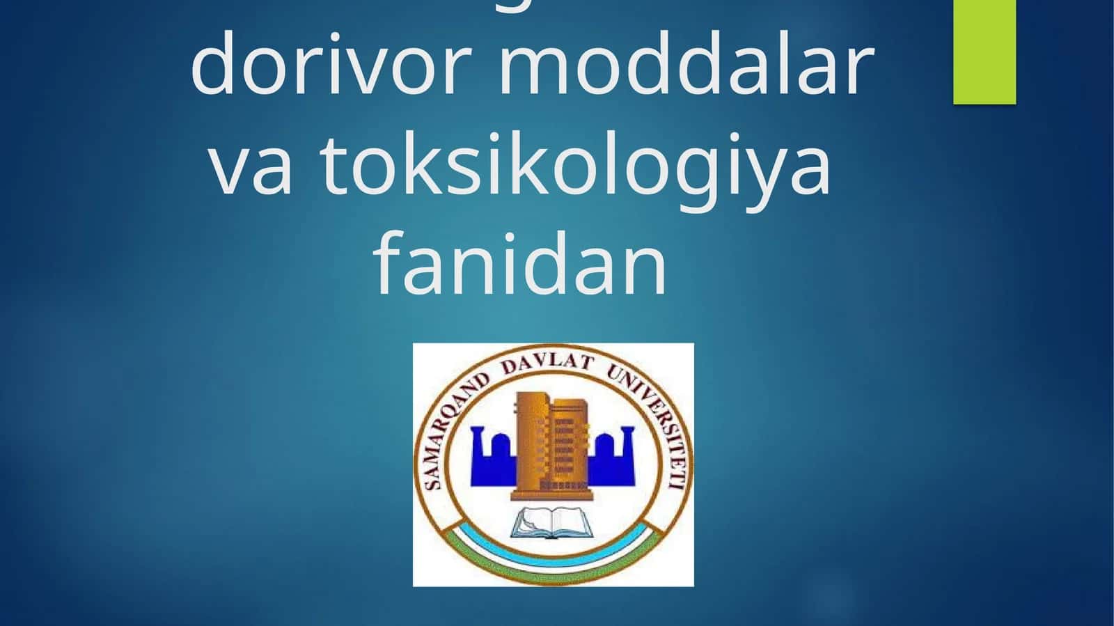 Botanika faniga kirish