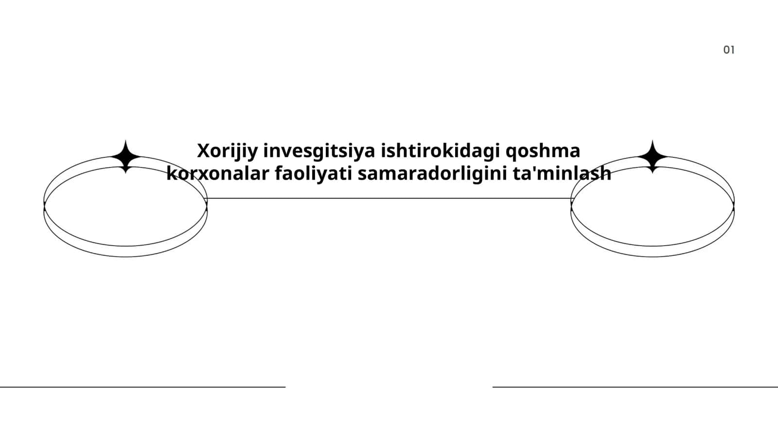 Xorijiy investitsiya ishtirokidagi qo'shma korxonalar samaradorligini oshirish