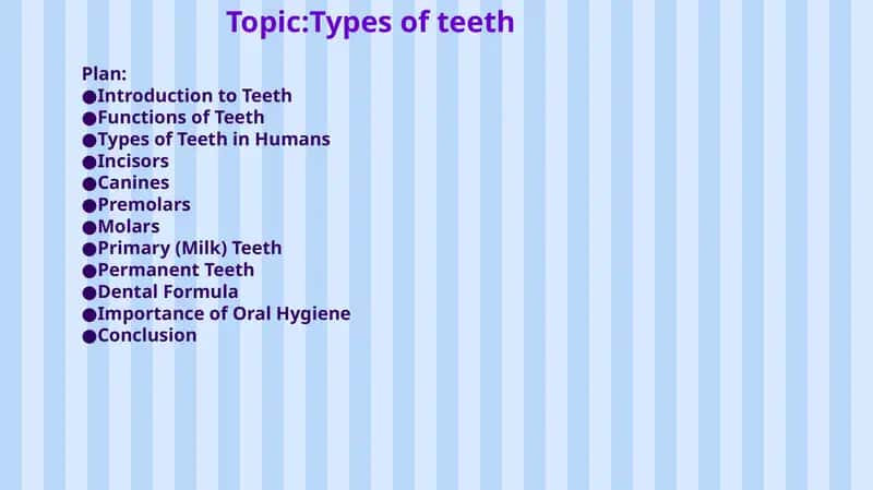 Types of Teeth